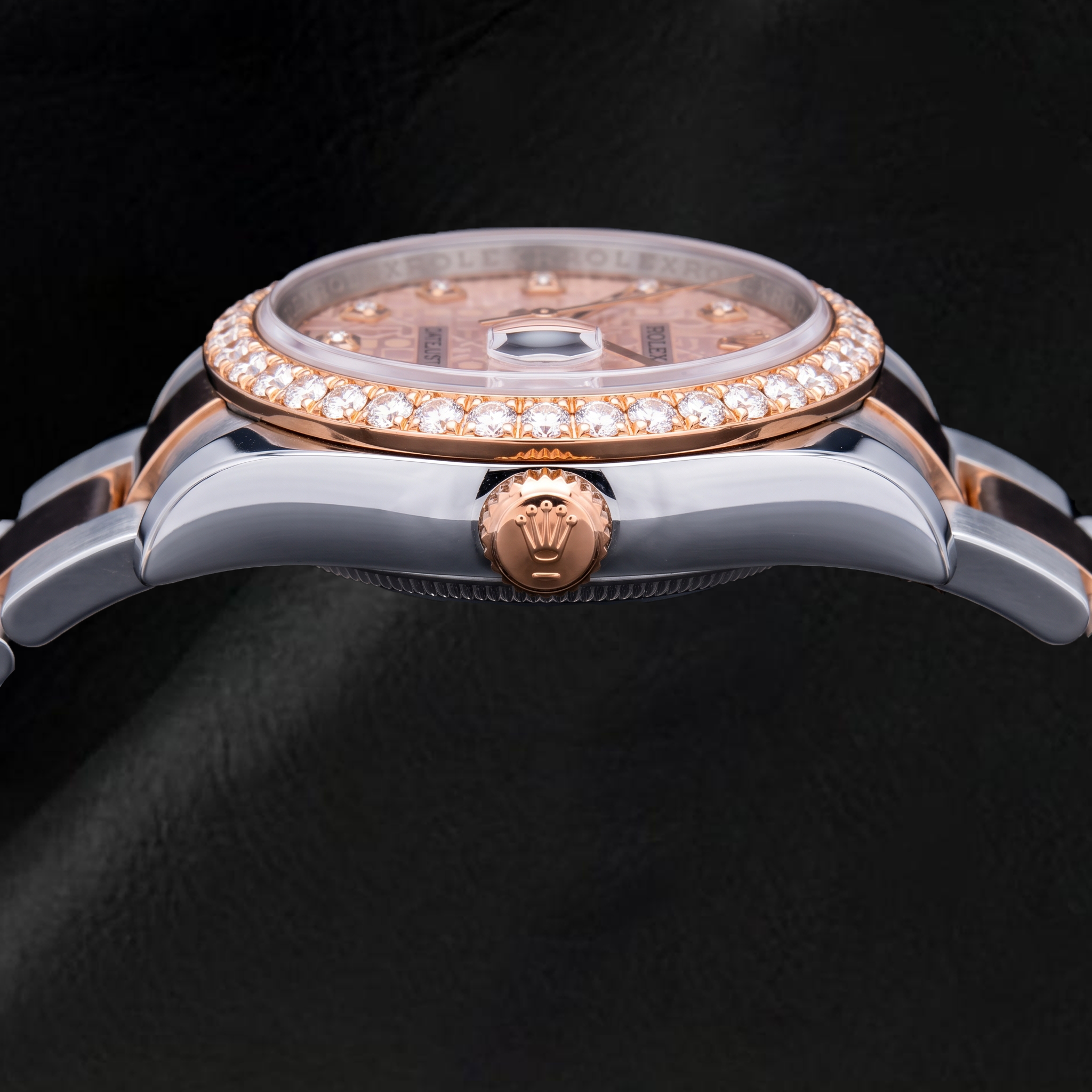 Rolex Datejust 116231 36mm Pink Jubilee Diamond Dial Two Tone Oyster Bracelet Watch
