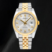 Rolex Datejust 116233 36mm Silver Jubilee Diamond Dial Two Tone Watch