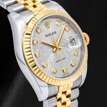 Rolex Datejust 116233 36mm Silver Jubilee Diamond Dial Two Tone Watch