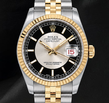 Rolex Datejust 116233 Black Dial 36mm Stainless Steel and Yellow Gold Watch