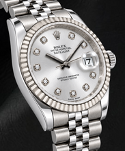 Rolex Datejust 116234 36mm Silver Diamond Dial Stainless Steel Watch