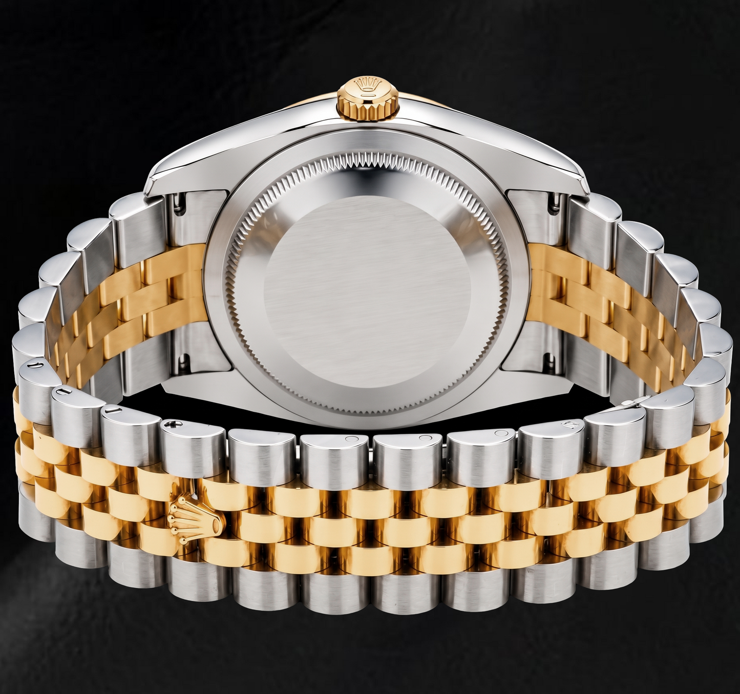 Rolex Datejust 116243 36mm White Floral Arabic Dial Two Tone Watch