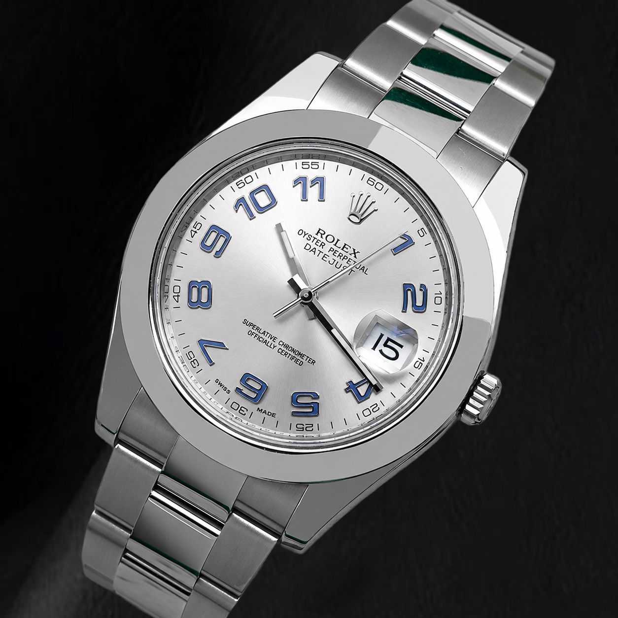 Rolex Datejust 116300 41mm Silver Arabic Dial Stainless Steel Watch