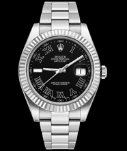 Rolex Datejust 116334 41mm Black Roman Dial Stainless Steel Oyster Bracelet Watch