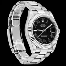 Rolex Datejust 116334 41mm Black Roman Dial Stainless Steel Oyster Bracelet Watch