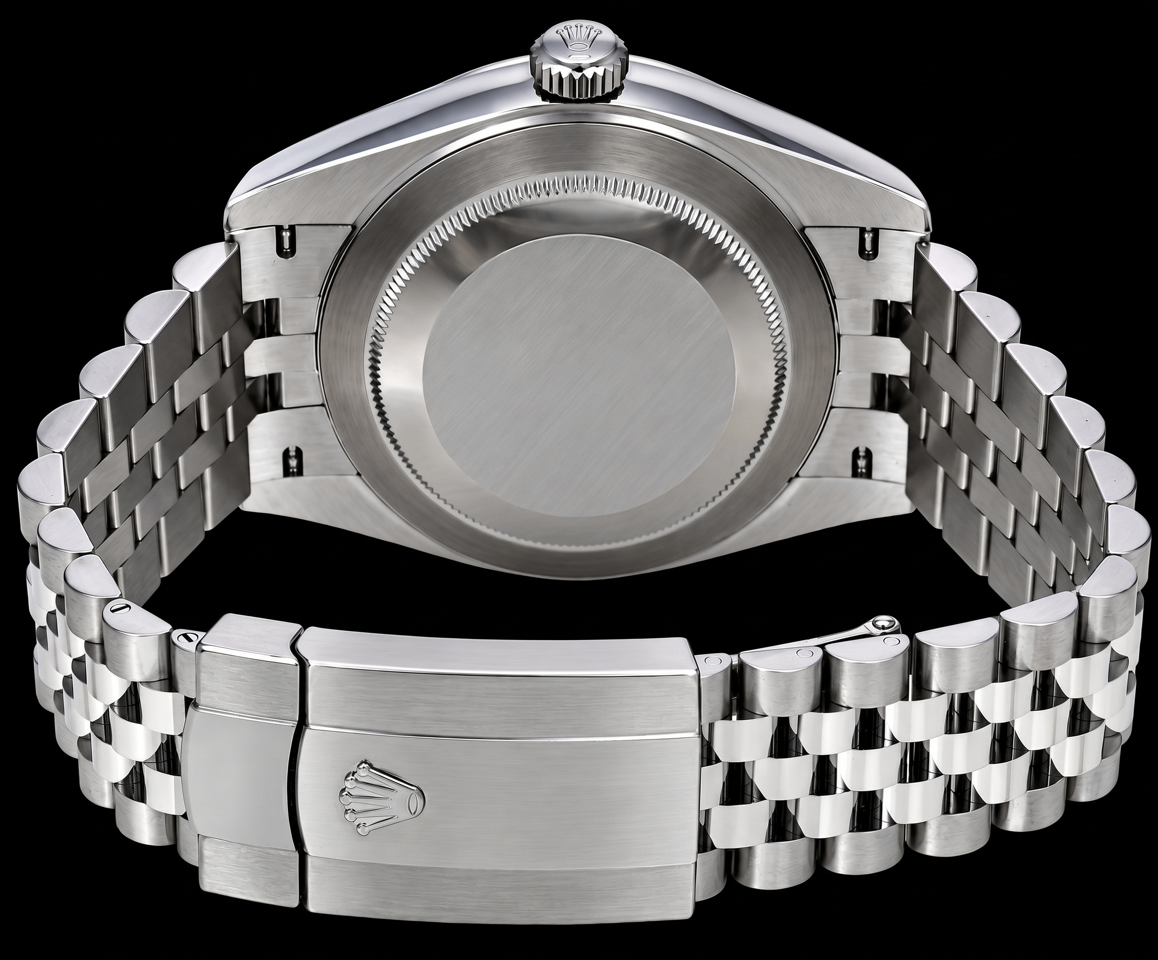 Rolex Datejust 126300 41mm Black Mother of Pearl Roman Diamond Dial Stainless Steel Watch