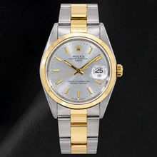 Rolex Datejust 15223 34mm Silver Stick Dial Two Tone Watch