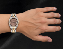 Rolex Datejust 16013 Salmon Diamond Dial 36mm Two Tone Watch