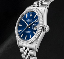 Rolex Datejust 16014 36mm Blue Stick Dial Stainless Steel Watch
