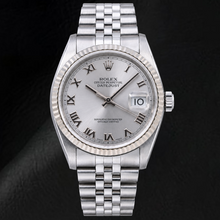 Rolex Datejust 16014 36mm Silver Roman Dial Stainless Steel Watch