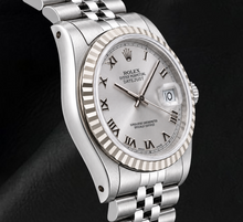 Rolex Datejust 16014 36mm Silver Roman Dial Stainless Steel Watch