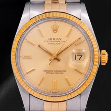 Rolex Datejust 1601 36mm Champagne Stick Dial Two Tone Watch