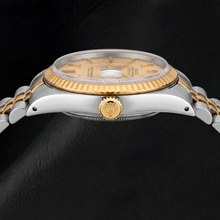 Rolex Datejust 1601 36mm Champagne Stick Dial Two Tone Watch