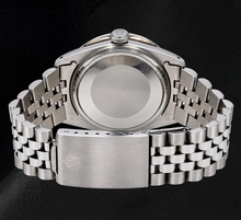 Rolex Datejust 1601 36mm Gray String Diamond Dial Stainless Steel Watch