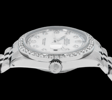 Rolex Datejust 1601 36mm White Mother of Pearl Diamond Dial Stainless Steel
