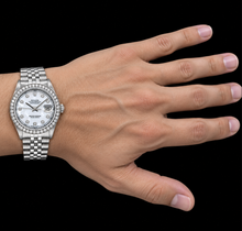 Rolex Datejust 1601 36mm White Mother of Pearl Diamond Dial Stainless Steel