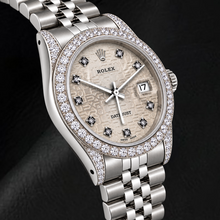 Rolex Datejust 16200 36mm Silver Jubilee Diamond Dial Stainless Steel Watch