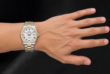 Rolex Datejust 16203 36mm White Roman Dial Two Tone Watch