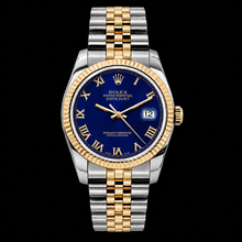 Rolex Datejust 16233 36mm Blue Roman Dial Two Tone Watch