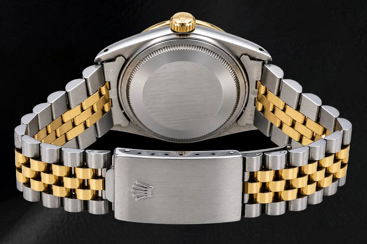 Rolex Datejust 16233 36mm White Diamond Dial Two Tone Watch