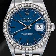Rolex Datejust 16234 36mm Blue Stick Dial Stainless Steel Watch