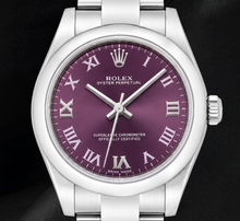 Rolex Datejust 177200 Purple Roman Dial 31mm Stainless Steel Watch