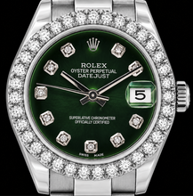 Rolex Datejust 178240 31mm Green Diamond Dial Stainless Steel Watch