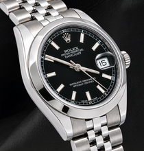 Rolex Datejust 178240 Black luminous Dial 31mm Stainless Steel Watch