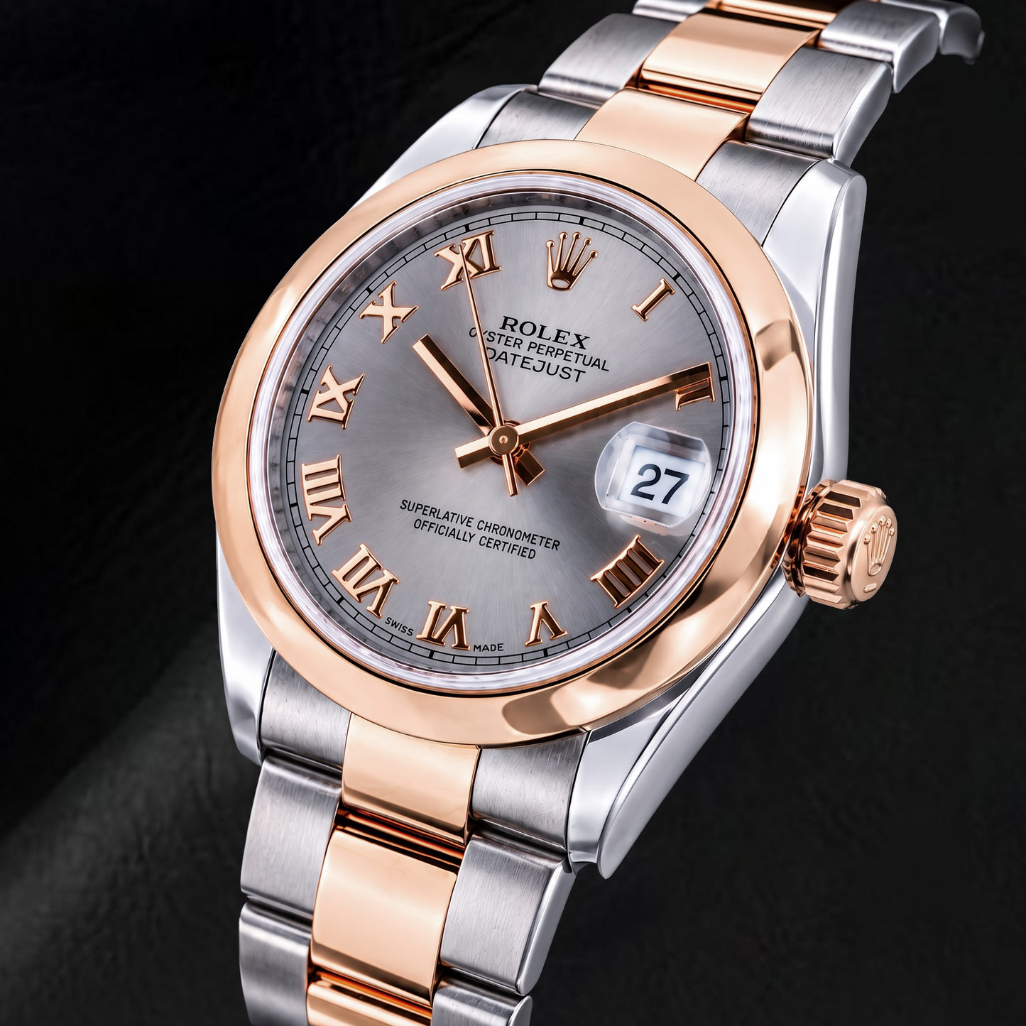 Rolex Datejust 178241 31mm Gray Roman Dial Two Tone Watch