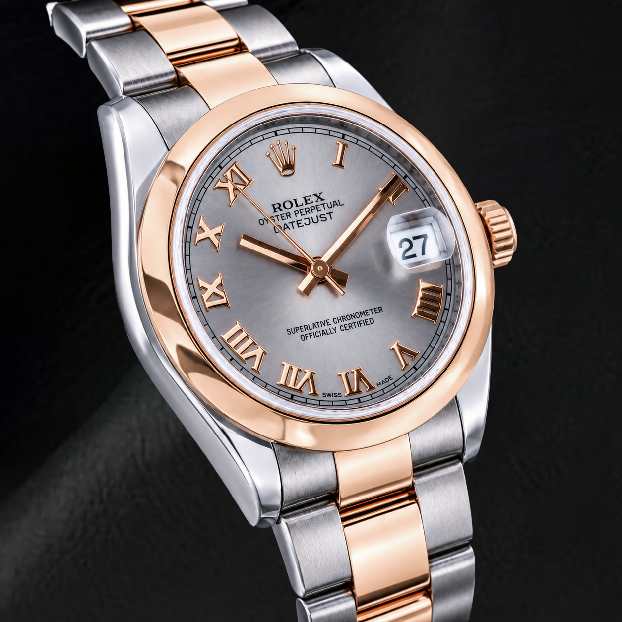 Rolex Datejust 178241 31mm Gray Roman Dial Two Tone Watch