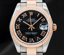 Rolex Datejust 178271 Black Roman Dial 31mm Two Tone Watch