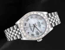 Rolex Datejust 178344 31mm White Mother of Pearl Roman Dial Stainless Steel Jubilee Bracelet Watch