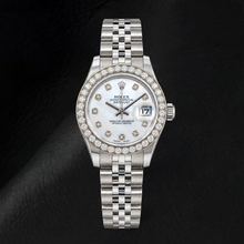 Rolex Datejust 179160 26mm White Mother of Pearl Diamond Dial Stainless Steel Watch