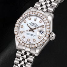 Rolex Datejust 179160 26mm White Mother of Pearl Diamond Dial Stainless Steel Watch