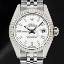 Rolex Datejust 179174 26mm Silver Luminous Stick Dial Stainless Steel Watch