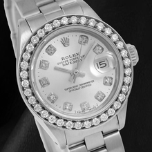 Rolex Datejust 69160 26mm Silver Diamond Dial Stainless Steel Watch