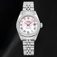 Rolex Datejust 26MM 69174 Pink Mother of Pearl Roman Dial Stainless Steel Watch