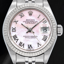Rolex Datejust 26MM 69174 Pink Mother of Pearl Roman Dial Stainless Steel Watch