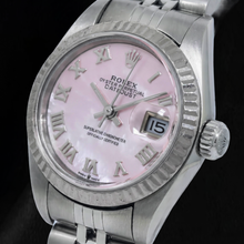 Rolex Datejust 26MM 69174 Pink Mother of Pearl Roman Dial Stainless Steel Watch