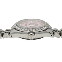 Rolex Datejust 26 mm Pink Mother Of Pearl 2004 Diamond Dial Stainless Steel Watch