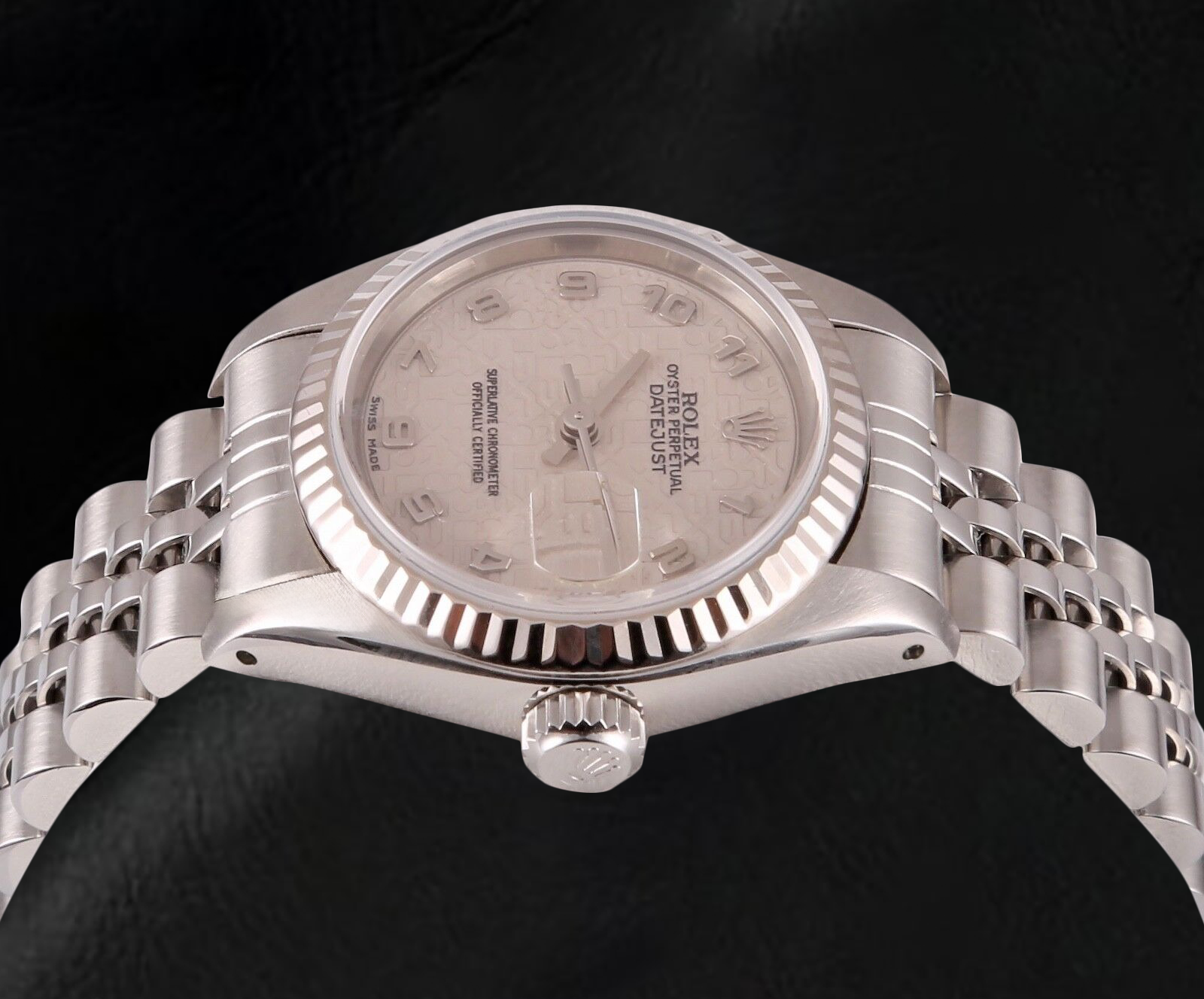 Rolex Datejust 26 mm White Arabic Jubilee Dial Stainless Steel Watch