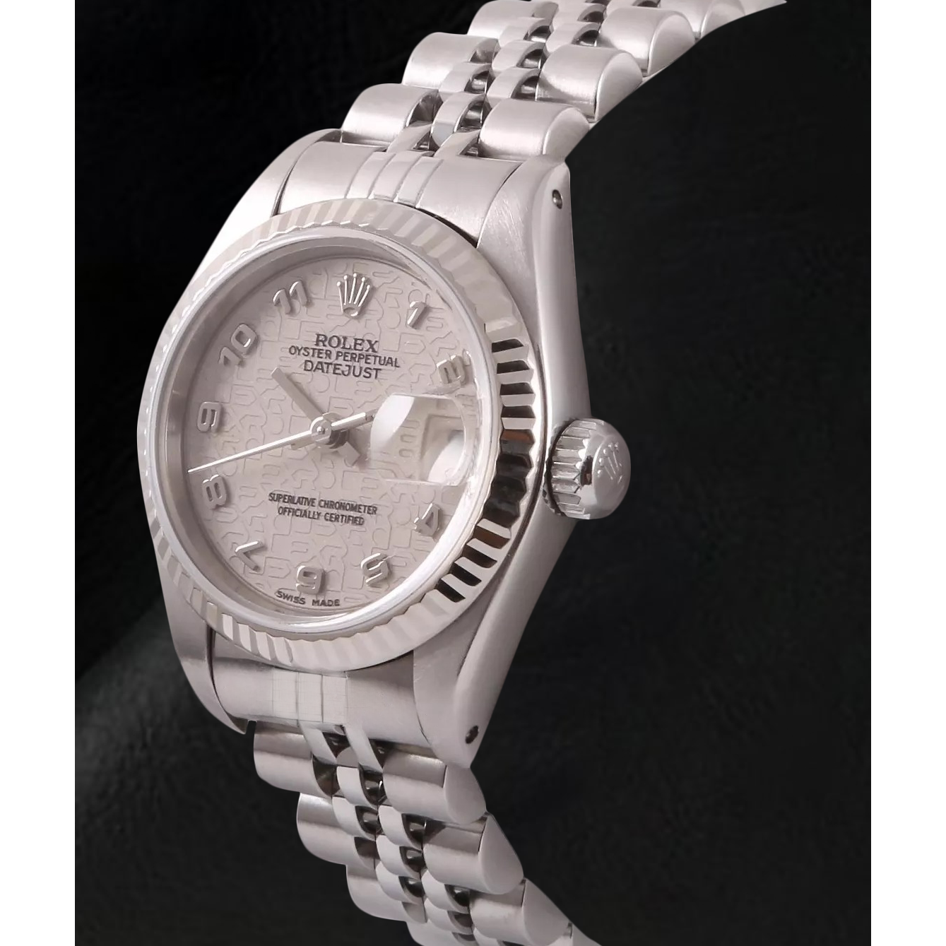 Rolex Datejust 26 mm White Arabic Jubilee Dial Stainless Steel Watch