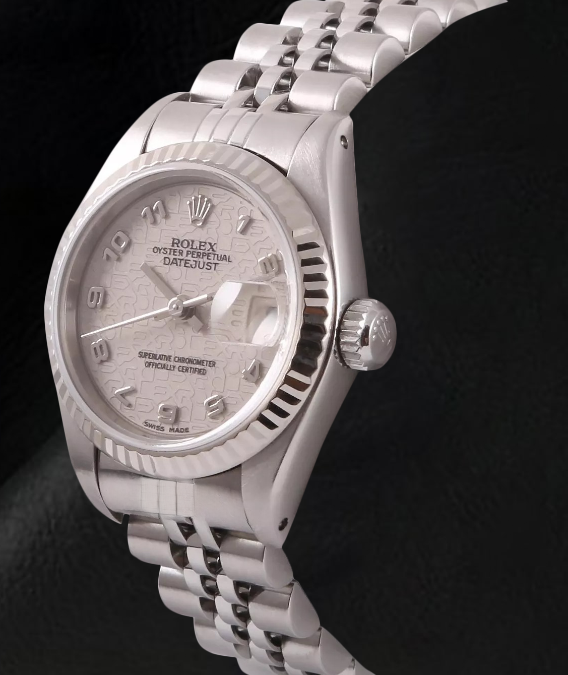 Rolex Datejust 26 mm White Arabic Jubilee Dial Stainless Steel Watch