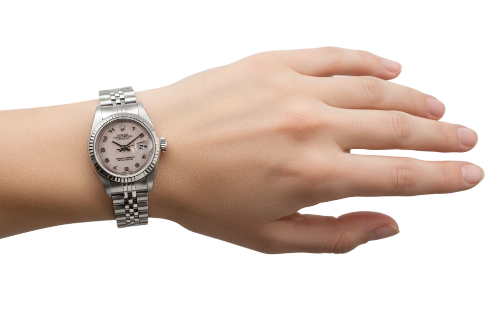 Rolex Datejust 26 mm White Jubilee Arabic Dial Stainless Steel Watch