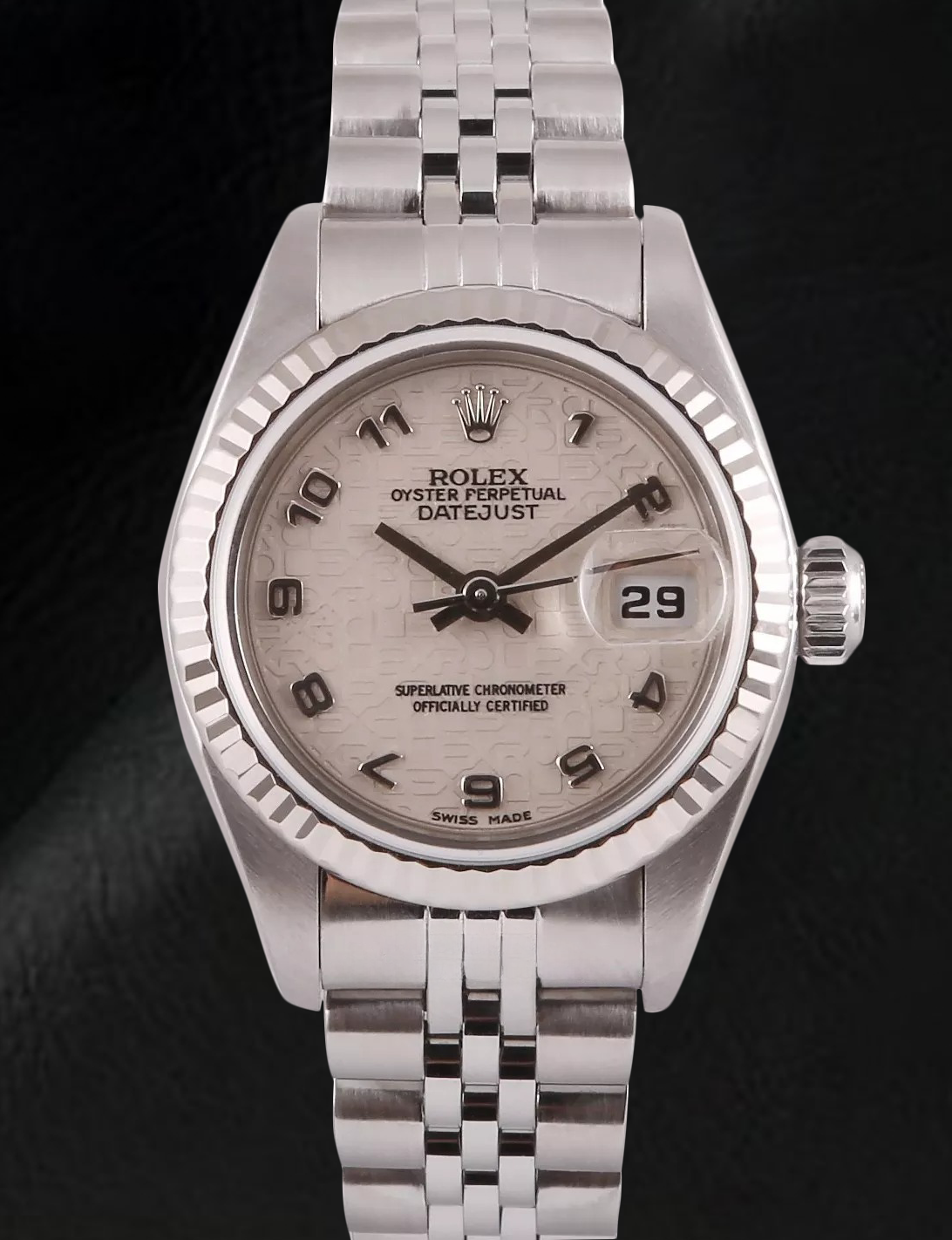 Rolex Datejust 26 mm White Jubilee Arabic Dial Stainless Steel Watch