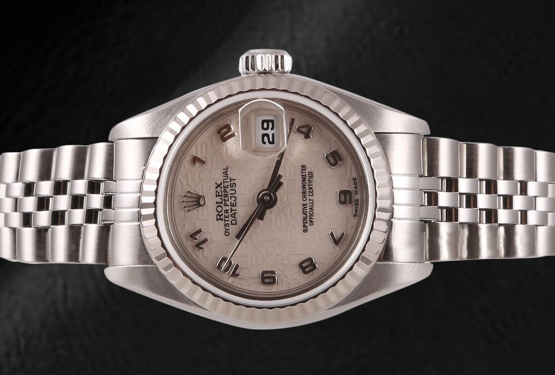 Rolex Datejust 26 mm White Jubilee Arabic Dial Stainless Steel Watch