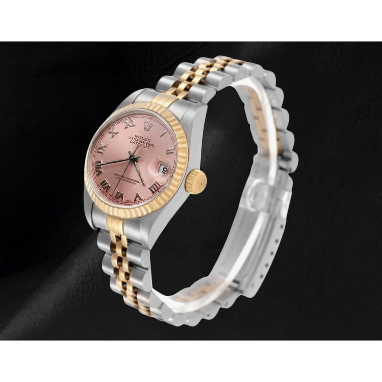 Rolex Datejust 26mm 2002 Year Roman Dial Two Tone Women's Watch