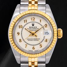Rolex Datejust 26mm 69173 White Arabic Jubilee Dial Two Tone Watch