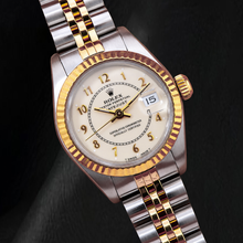 Rolex Datejust 26mm 69173 White Arabic Jubilee Dial Two Tone Watch