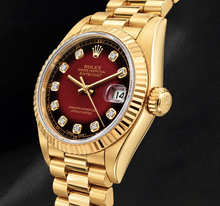 Rolex Datejust 26mm 69178 Red Diamond Dial Yellow Gold 18K Watch